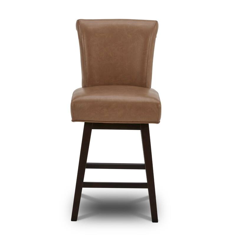 Spruce & Spring Noah Modern Upholstered Counter Height Swivel Barstool Single