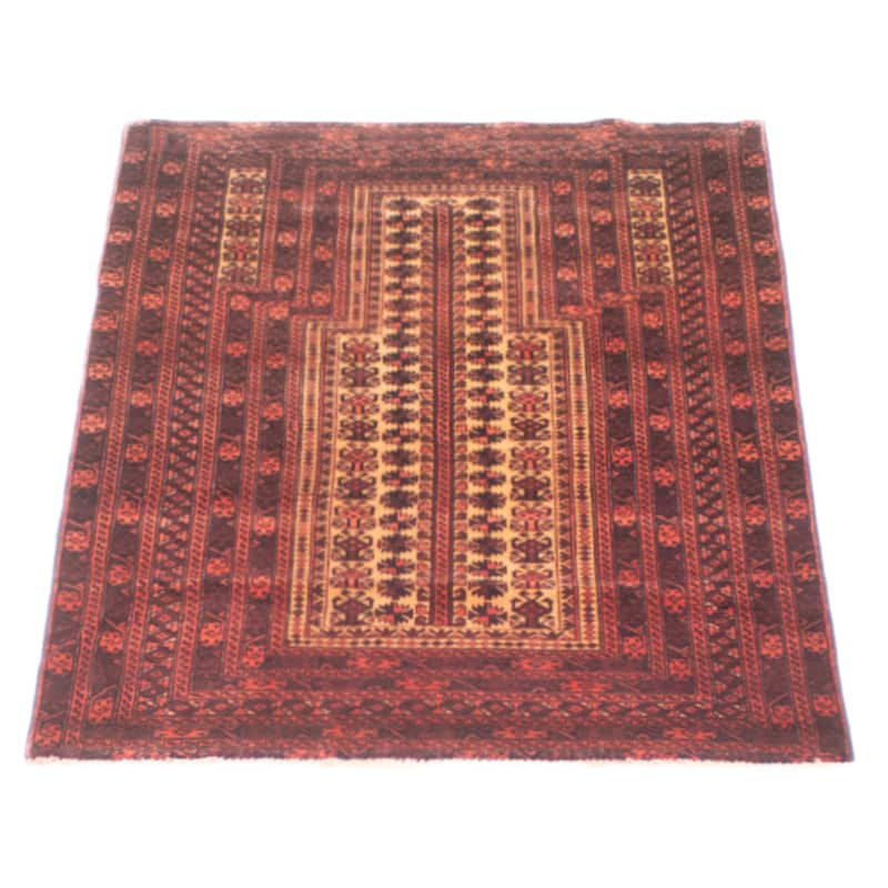 Teimani Beige Rug 2'11" x 4'4" - 2'11 x 4'4