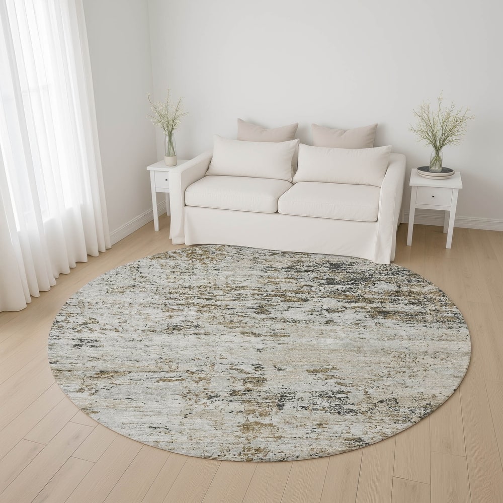 Premium Washable Super Soft Solid Abstract Mayfield Rug