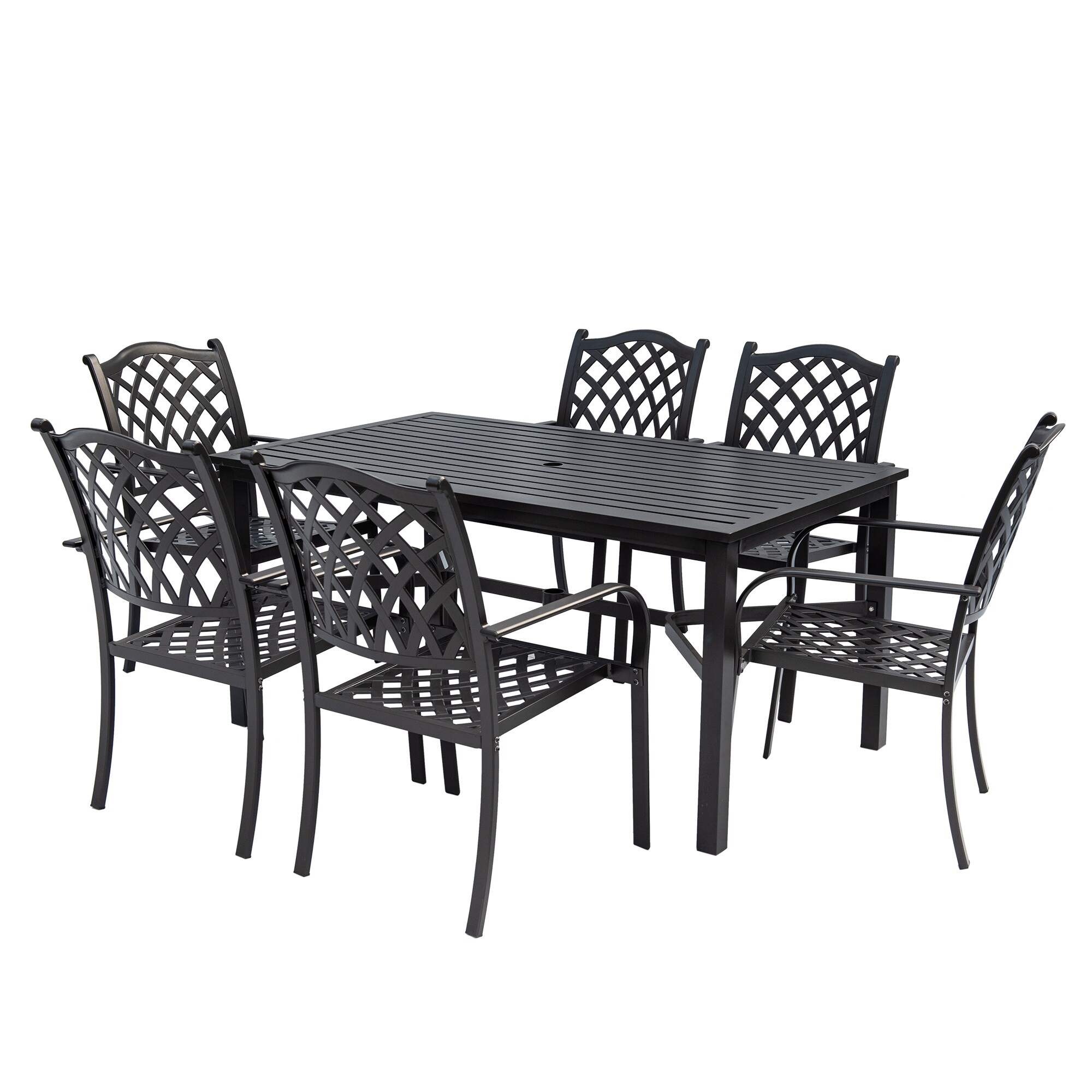 kensington cast aluminium dining set