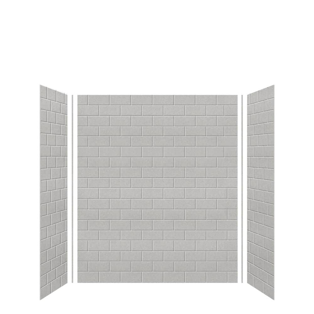 Transolid SWK603672 SaraMar 60" W x 36" D x 72" H Three Panel Shower