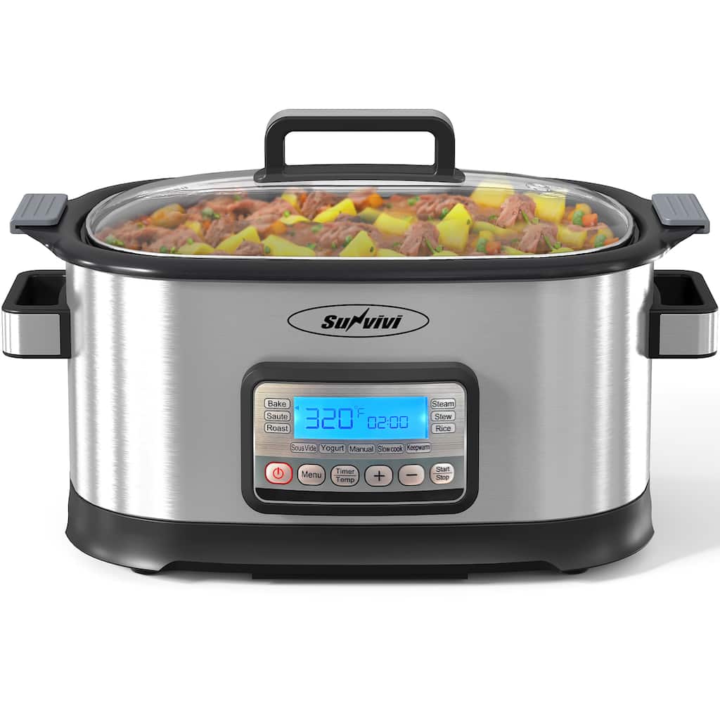 6.5QT 11-in-1 Programmable Multi Slow Cooker