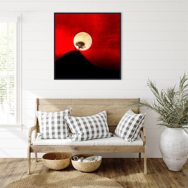 Full Moon by Inge Schuster Framed Canvas Wall Art Print