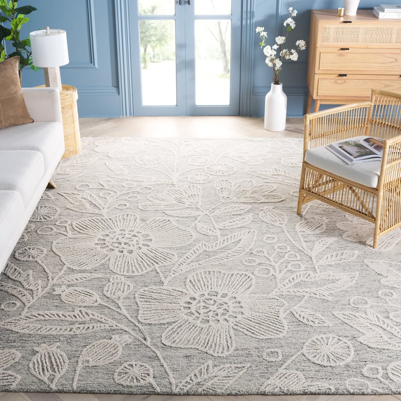 SAFAVIEH Handmade Jardin Mevlija Floral Wool Rug