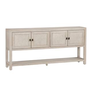 72 in. Tan Solid Wood Accent_Console_Sofa Table