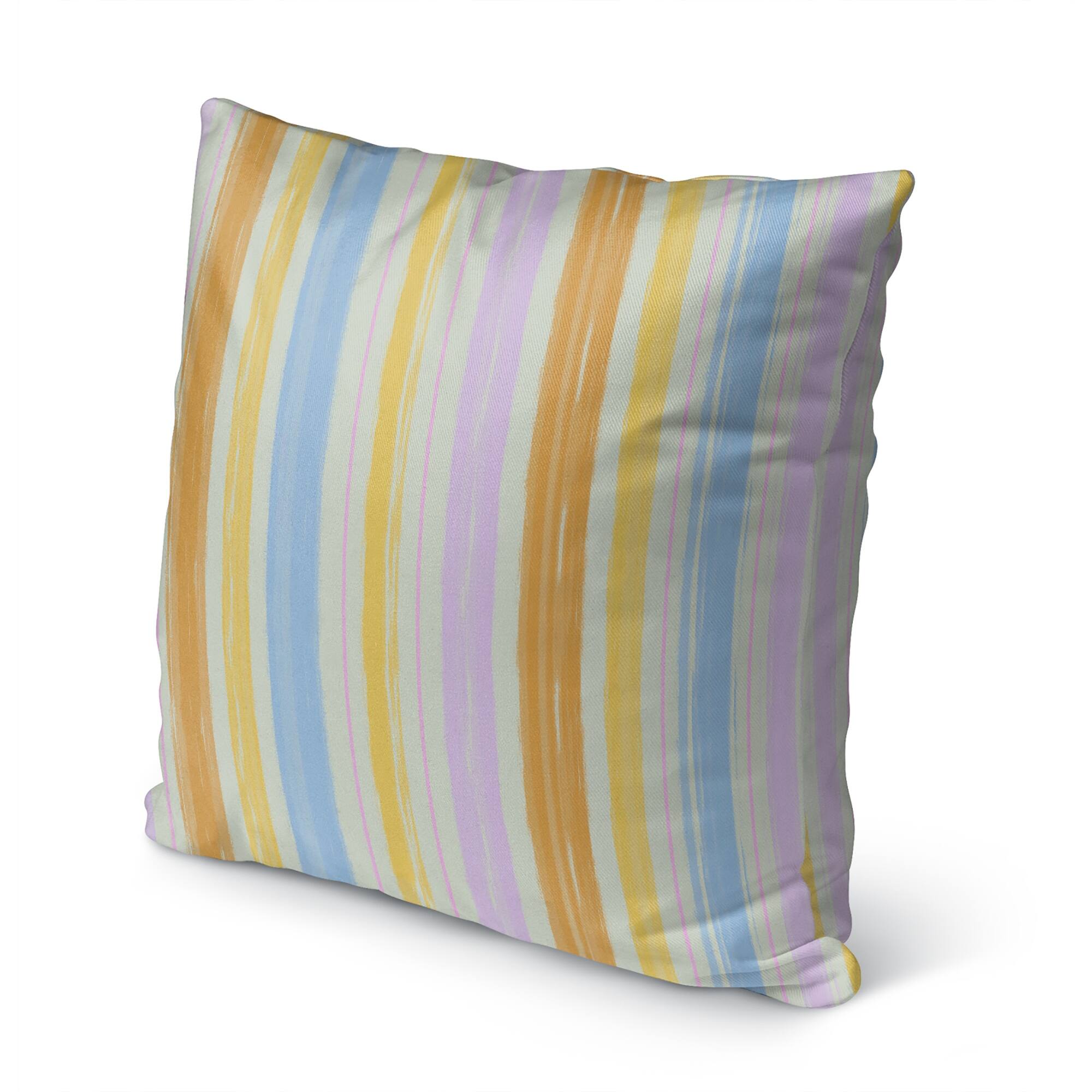 PAINTED STRIPES GOLD Outdoor Pillow By Kavka Designs Bed Bath