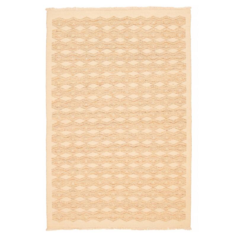 Ankara FW Cream Kilim 5'0" x 7'10" - 5'0 x 7'10 - Cream - 5'0 x 7'10