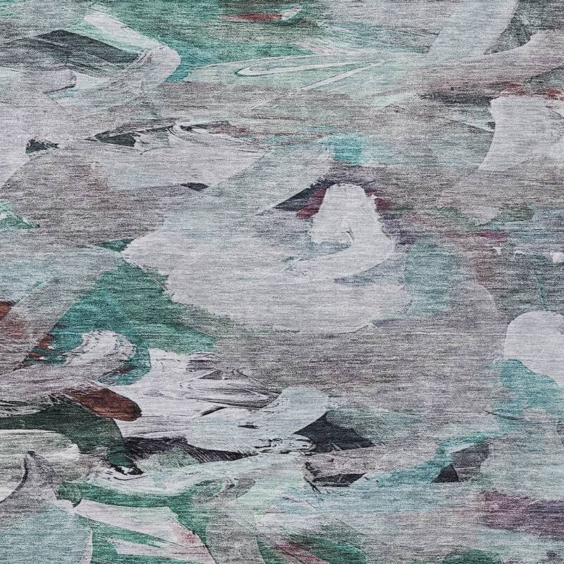 HomeRoots Abstract Transitional Rectangle Outdoor Rug