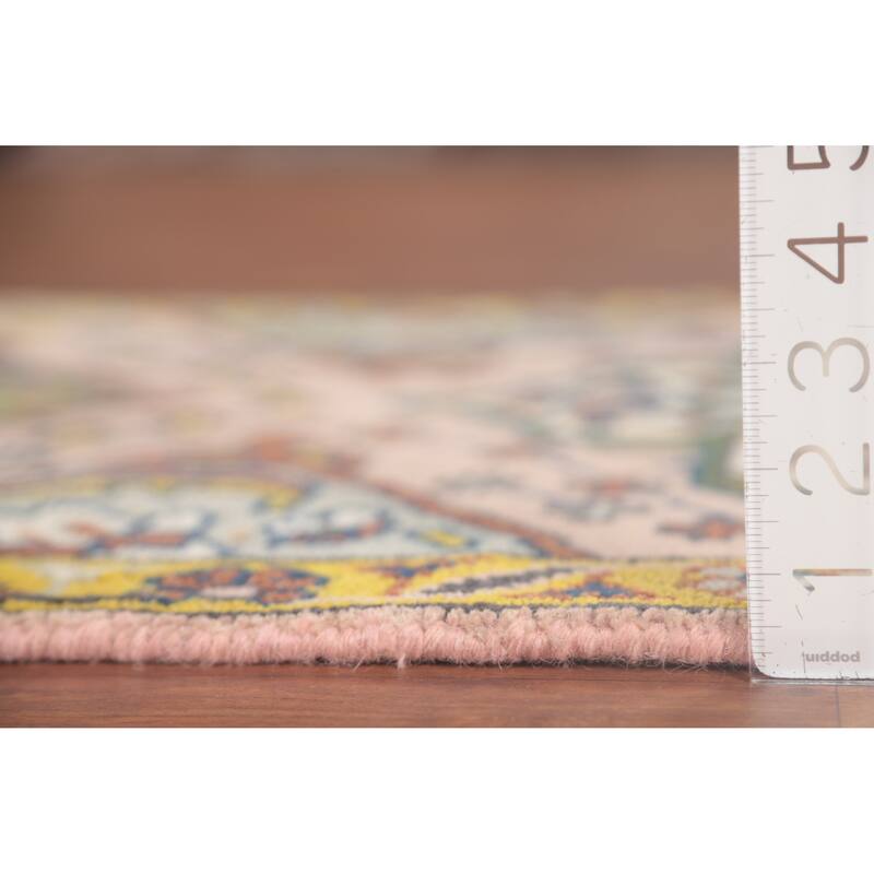 Light Pink Kazak Oriental Runner Rug Wool Carpet - 2'7"x 9'10"