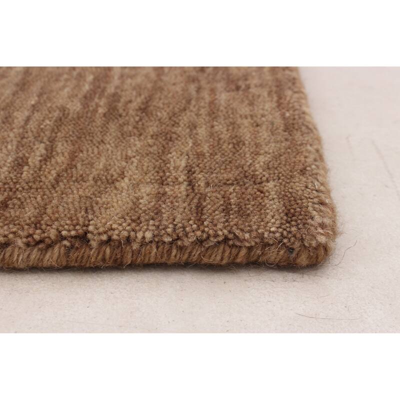 ECARPETGALLERY Hand Loomed Kashkuli Gabbeh Brown Wool Rug - 8'3 x 10'0