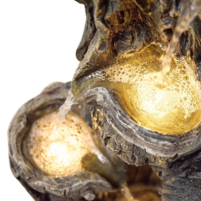 Vbal 4-Tier Bear & Honeycomb Fountain with LED Light