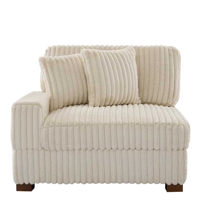 Cotton Flannel Armchair Sofa Corner Chairs for Living Room