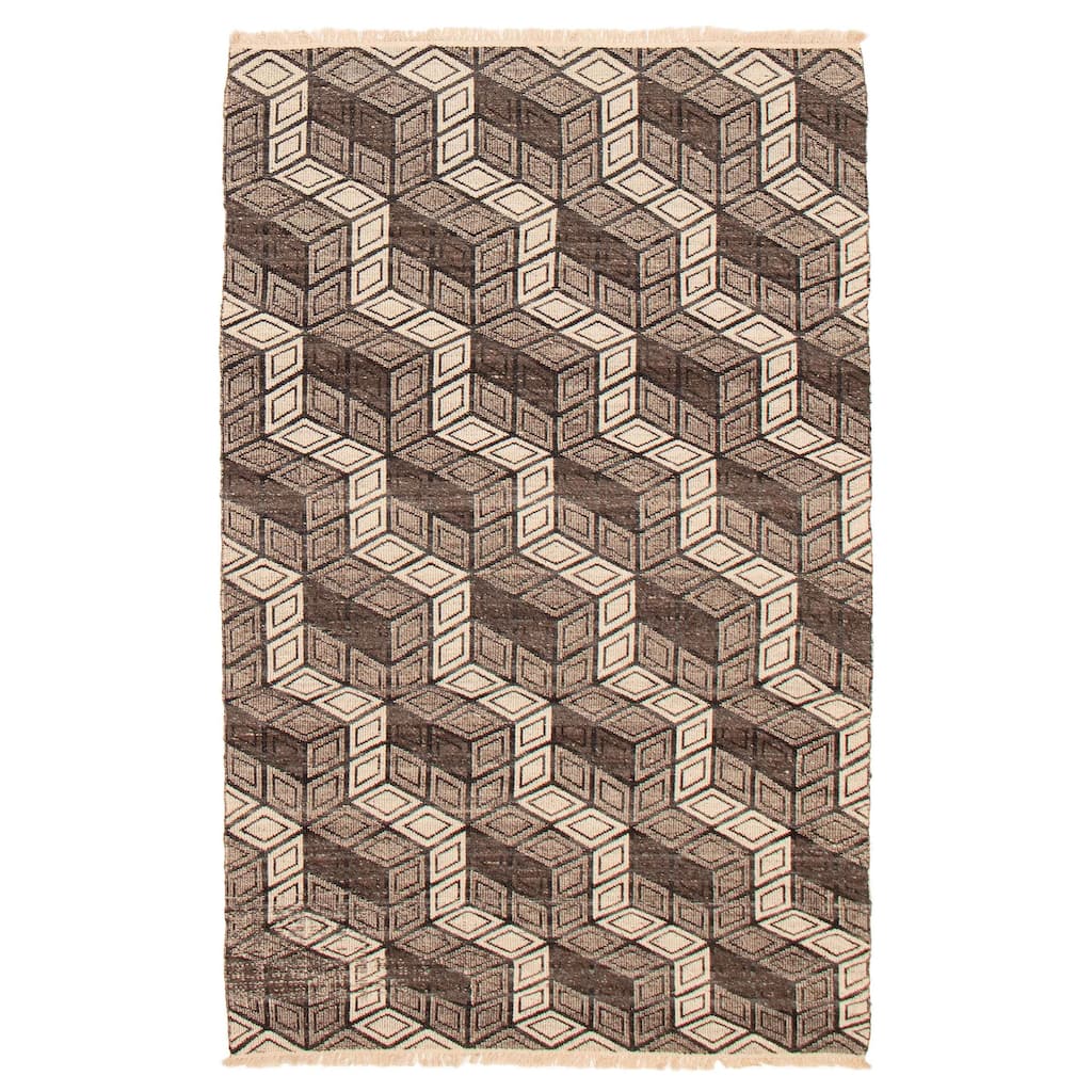 Ankara FW Brown Kilim 4'11" x 8'0" - 4'11 x 8'0