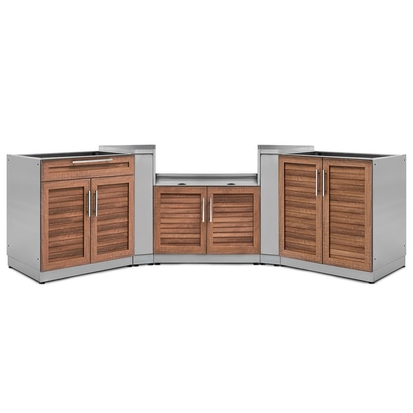 Shop NewAge Products Outdoor Kitchen 147 Inch W x 24 Inch ... Shop NewAge Products Outdoor Kitchen 147 Inch W x 24 Inch ... on Patio Kitchen Set id=37933
