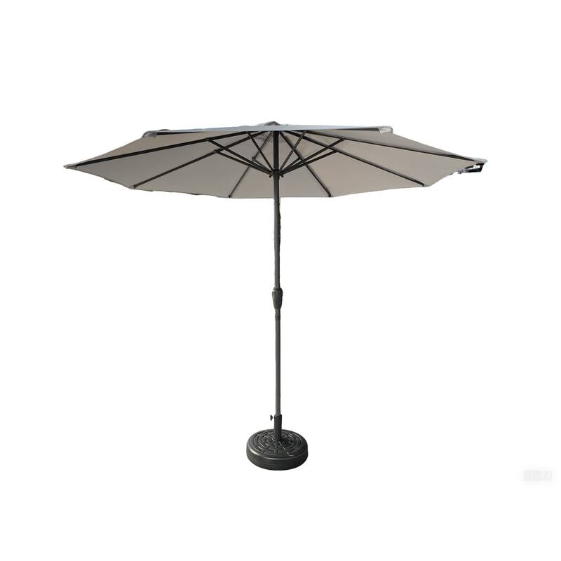 Outdoor terrace umbrella with tilting mechanism