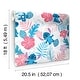 preview thumbnail 6 of 5, Disney Stitch Tropical Flowers Pink Peel and Stick Wallpaper - 216 x 20.50