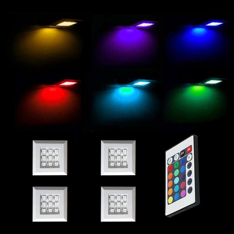 LED Light Kits - LED Clip and LED Puck Sets - 4 PUCKS