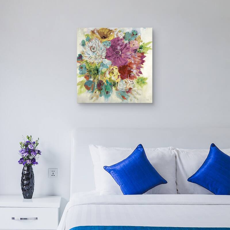 Jewel Tone Bouquet by Jill Martin Canvas Art Print - Bed Bath & Beyond ...