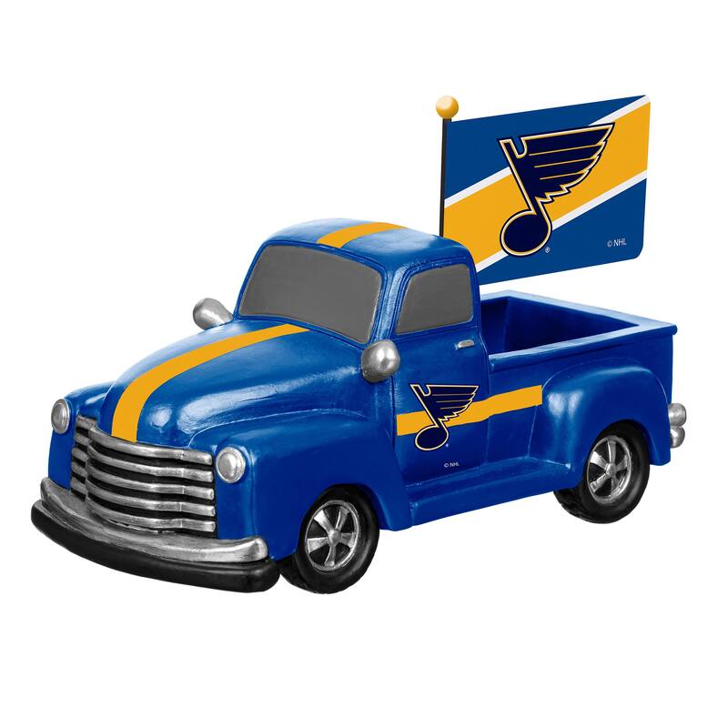 NHL Rally Truck Garden Statue with Team Flag