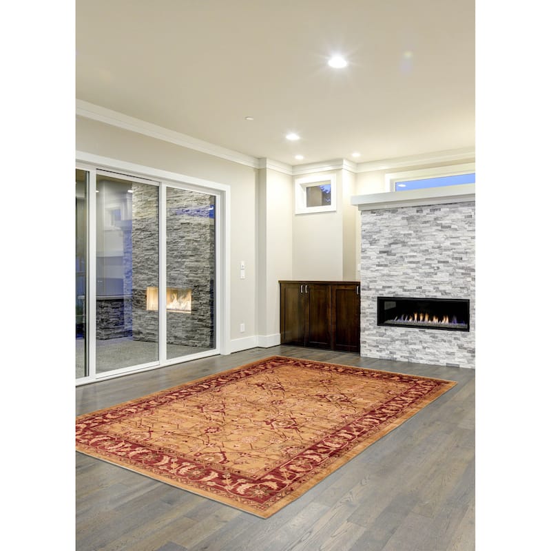 ECARPETGALLERY Hand-knotted Chobi Finest Brown Wool Rug - 9'10 x 14'4