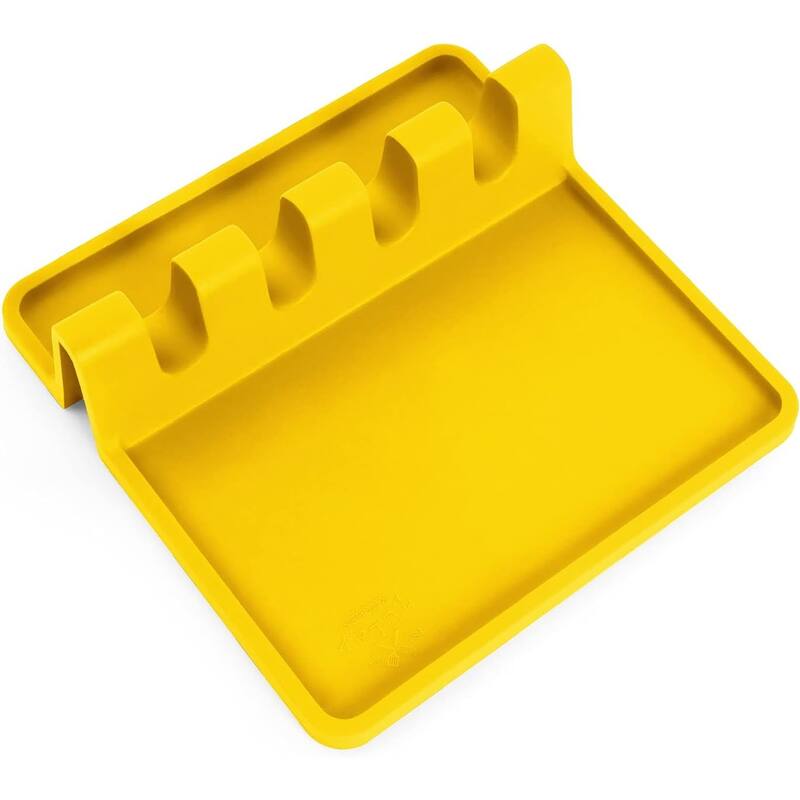 Zulay Kitchen Silicone Utensil Rest with Drip Pad