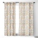 preview thumbnail 2 of 1, Heather Dutton Floral Brush Blackout Curtain Panel