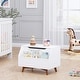 preview thumbnail 5 of 5, COSTARS White Wooden Kids Toy Chest and Storage Organizer Bench with Front Book Storage Area