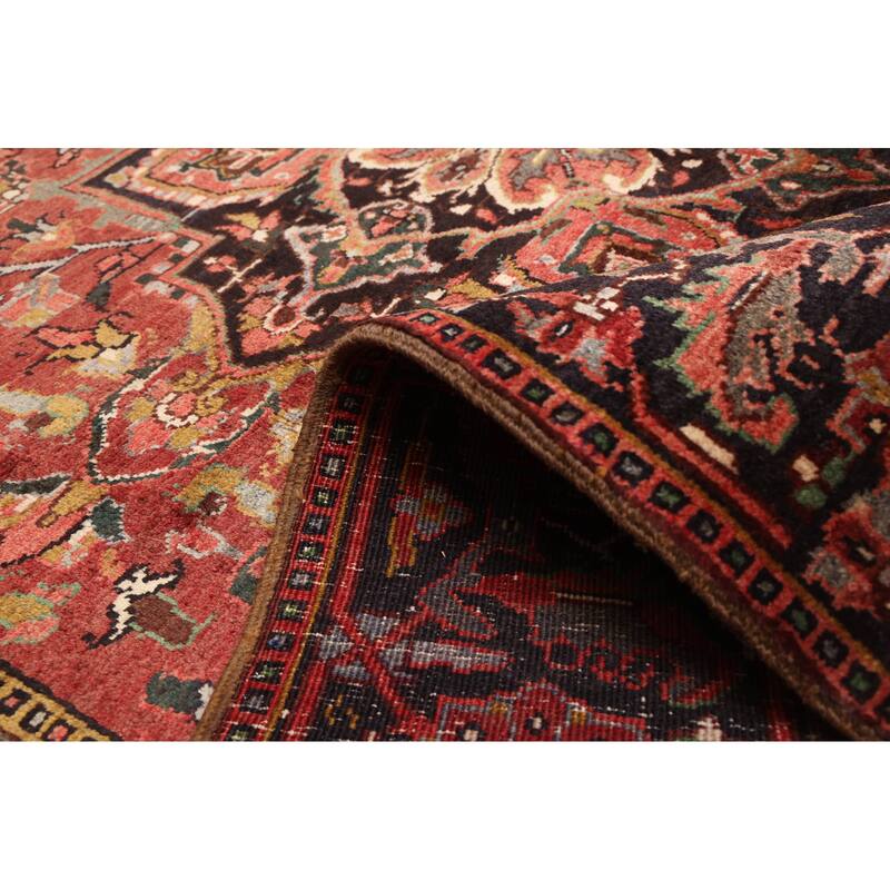 ECARPETGALLERY Hand-knotted Sarabi Dark Red Wool Rug - 7'7 x 10'4