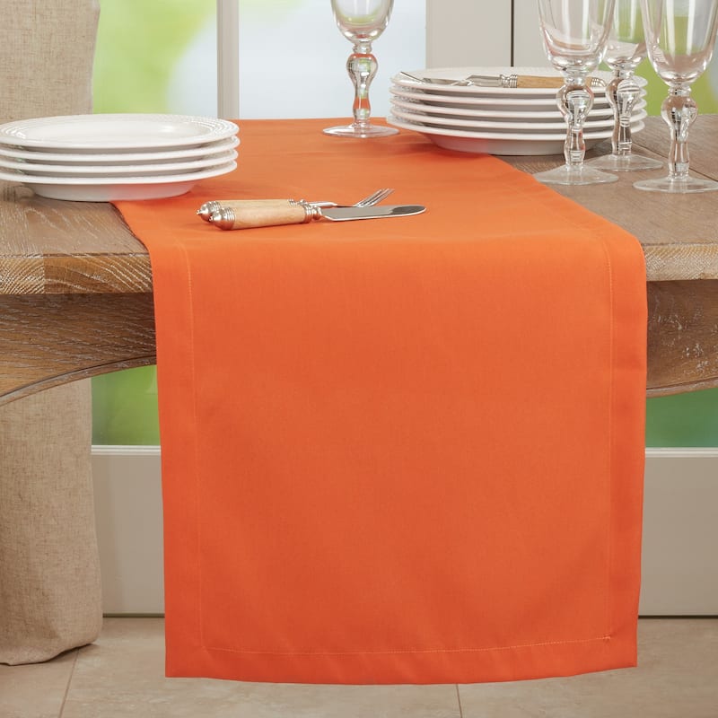 Everyday Design Solid Color Table Runner - Pumpkin - 16"x90"