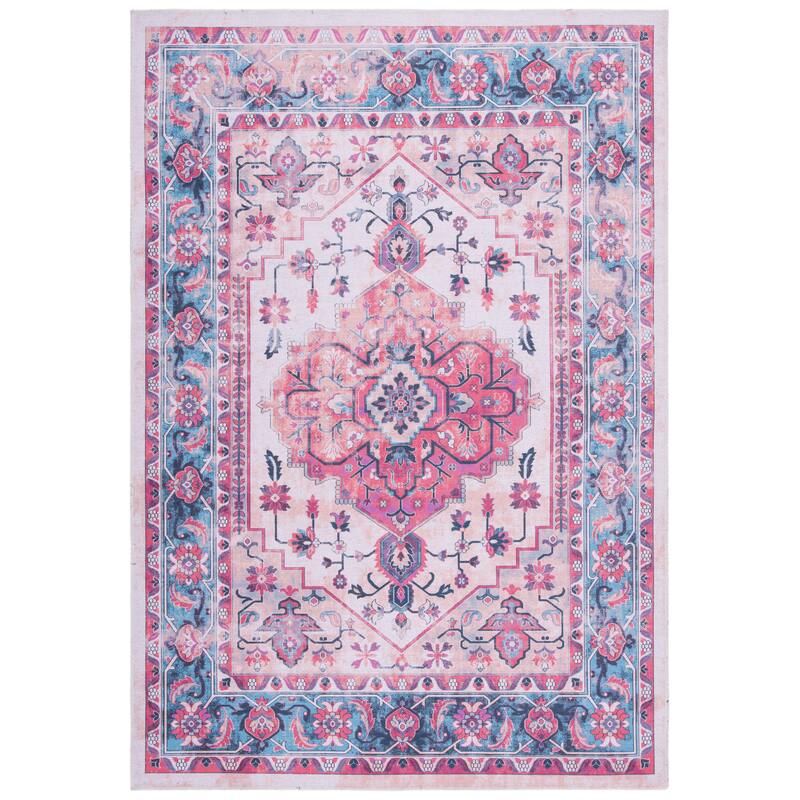 SAFAVIEH Serapi Machine Washable Thea Shabby Chic Distressed Rug