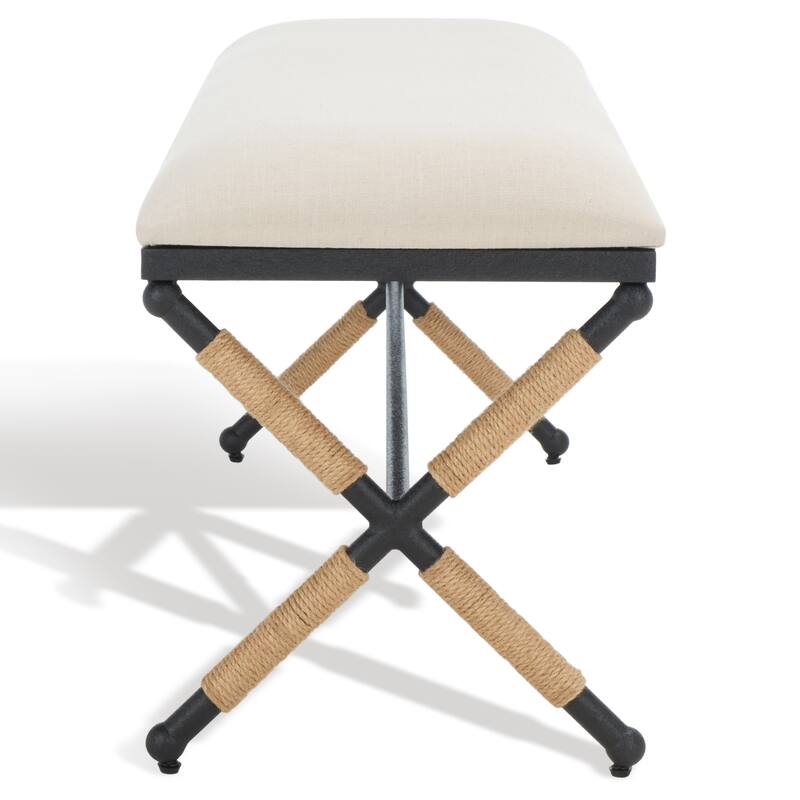 SAFAVIEH Couture Candelaria Hemp Wrapped Bench - 47.8 In W x 16 In D x 20.3 In H - 48Wx16Dx20H