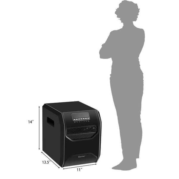 Costway Portable Electric Space Heater 1500W 12H Timer LED Remote - On Sale  - Bed Bath u0026 Beyond - 24317483