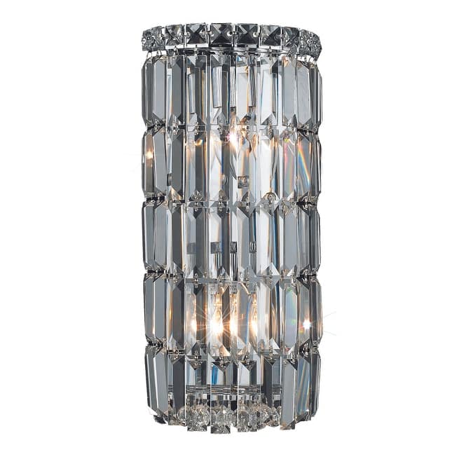 Somette Lausanne 2-light Royal Cut Crystal - Chrome