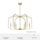 preview thumbnail 12 of 11, Hunter Zoanne 6-Light Modern Geometric Chandelier - Entry, Dining Room - Contemporary, Transitional