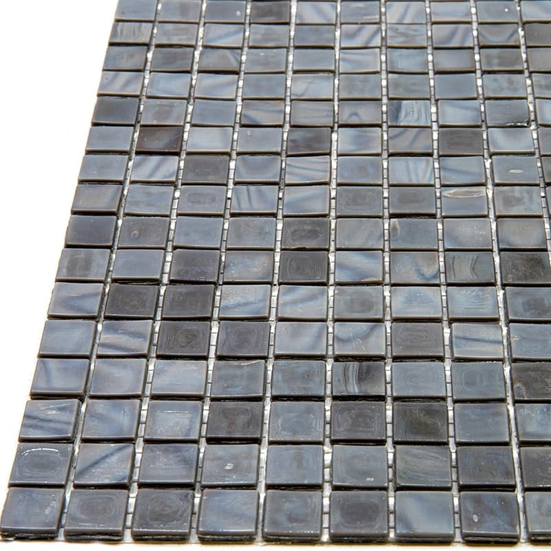 Apollo tile 12" x 12" Skosh Glossy Mouse Gray Glass Tile (18.69 sq ft/case) - 20 Pack