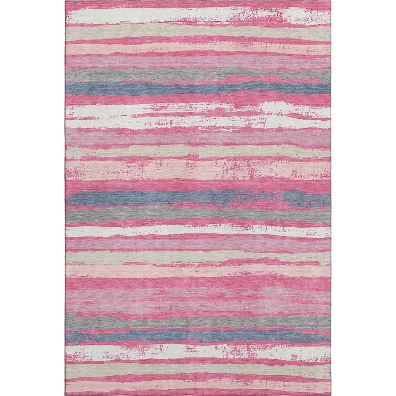 Premium Washable Super Soft Stripe Mayfield Rug