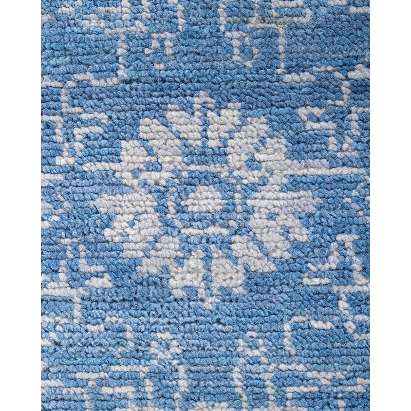 Modern One-of-a-Kind Handmade Area Rug - Gray, 8' 1" x 10' 1" - 8' 1" x 10' 1"