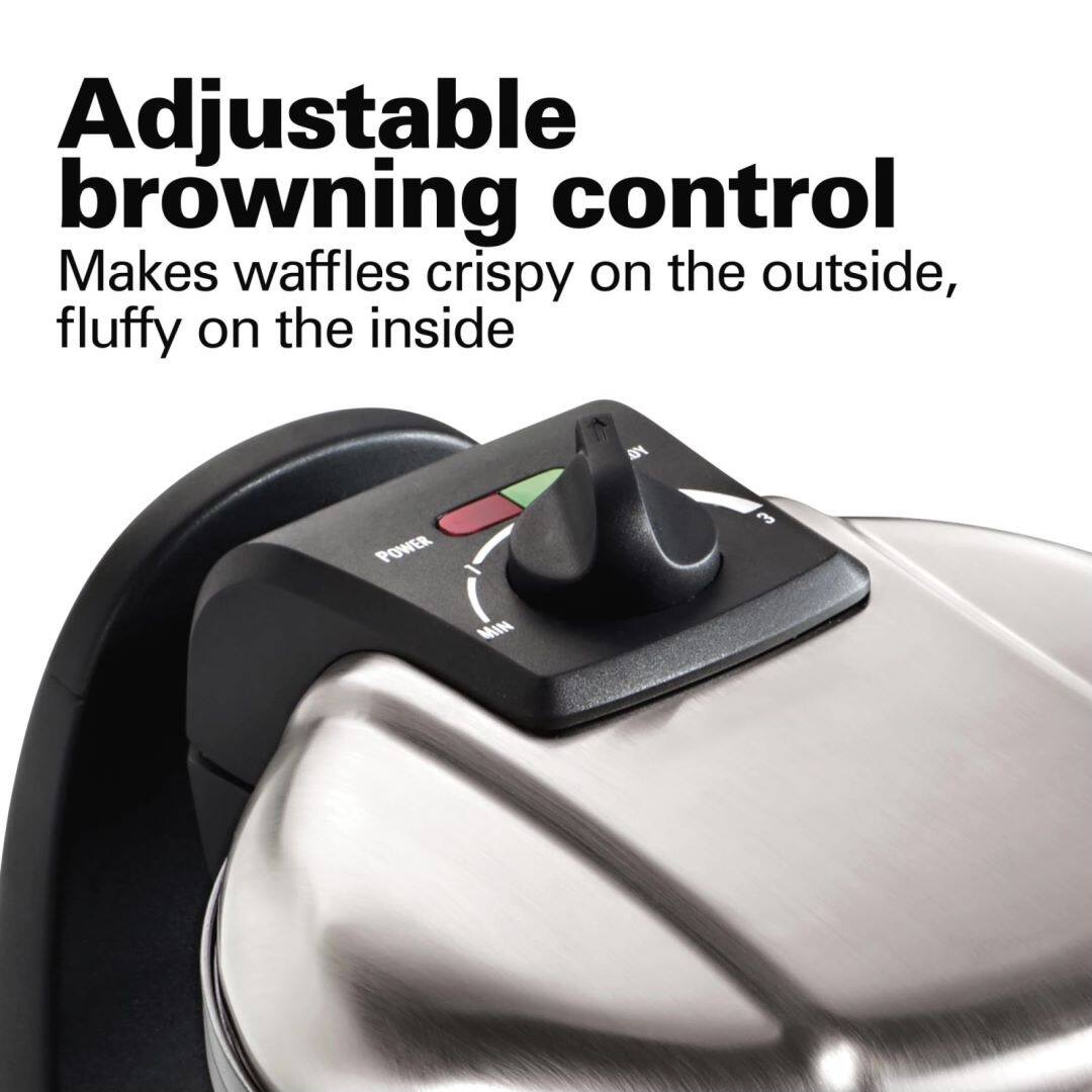 Flip Belgian Waffle Maker with Removable Plates, Black On Sale Bed