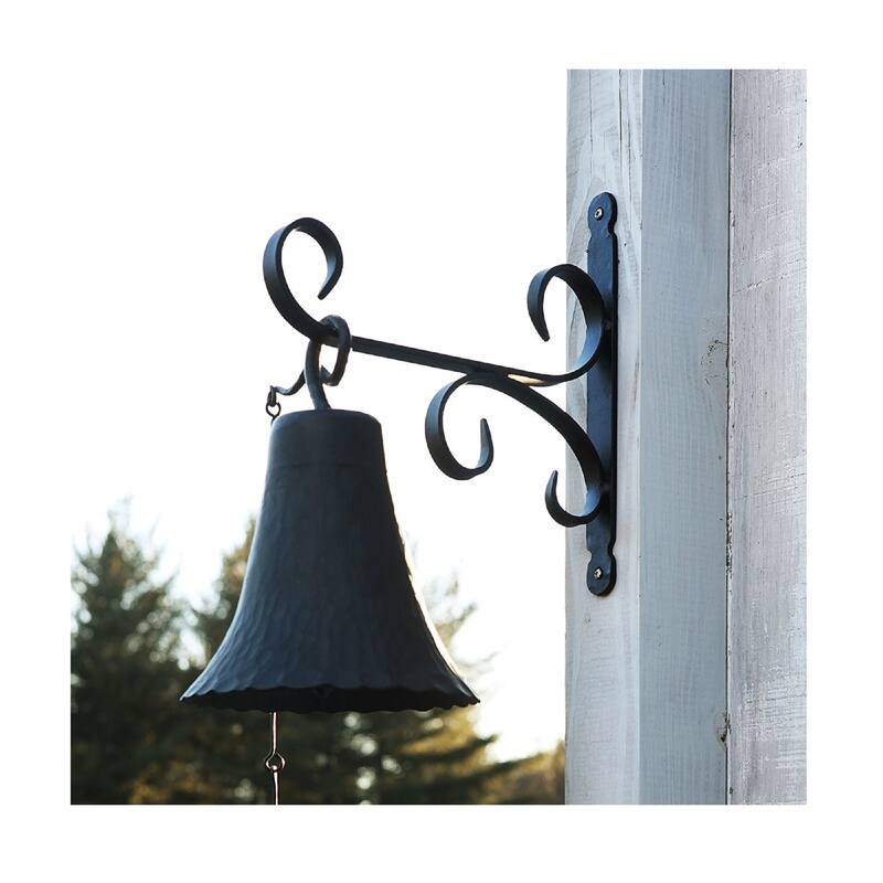 Achla Designs All Purpose Traditional Style Bracket, Small, 12 Inch Wide, Black Powder Coat Finish