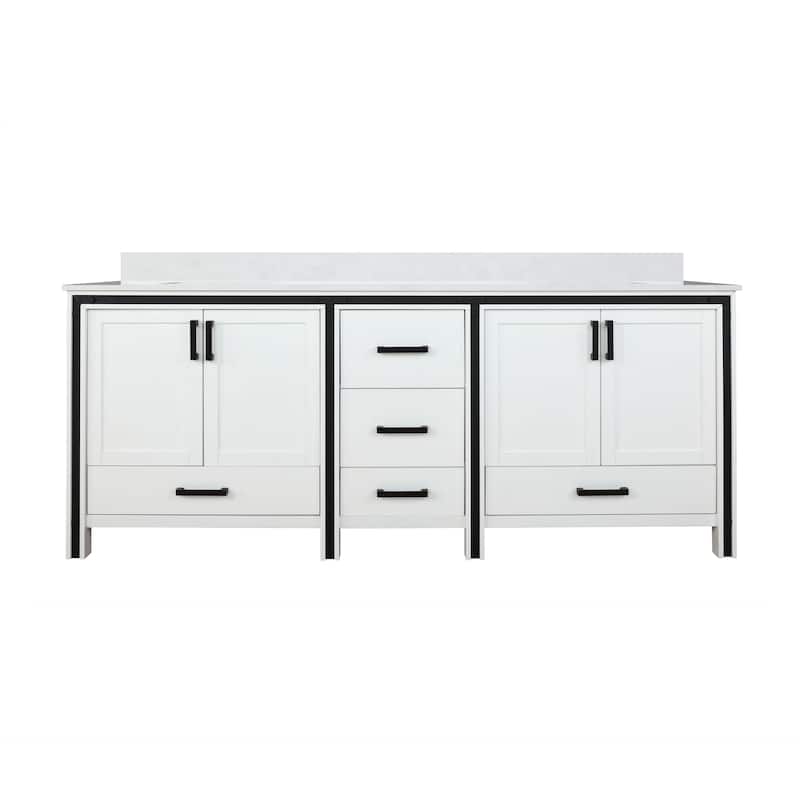 Lexora Ziva Bathroom Vanity Countertop With Sink