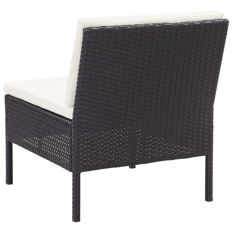 vidaXL Patio Furniture Set 8 Piece Sectional Sofa with Coffee Table Rattan - 23.6" x 23.6" x 13.8"