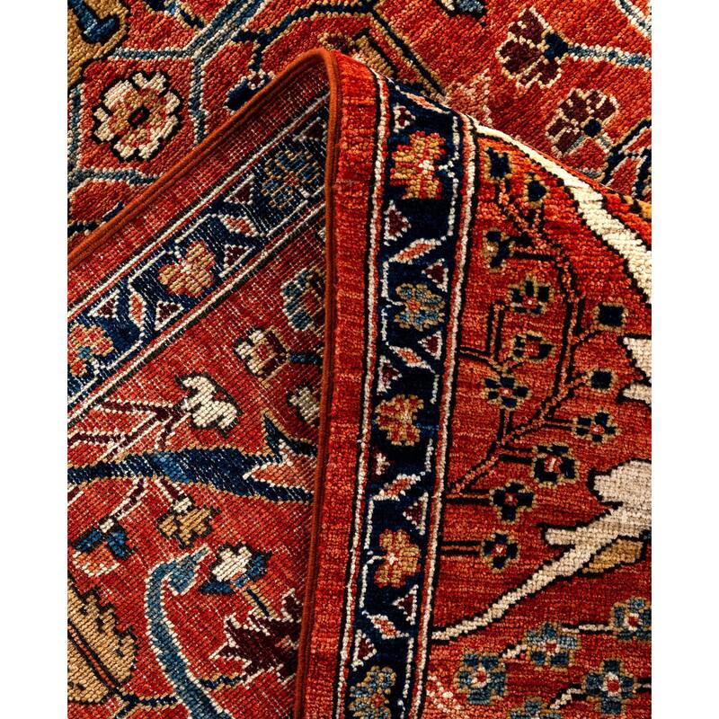 Serapi One-of-a-Kind Hand-Knotted Area Rug - Orange - 9' 10" x 13' 10"