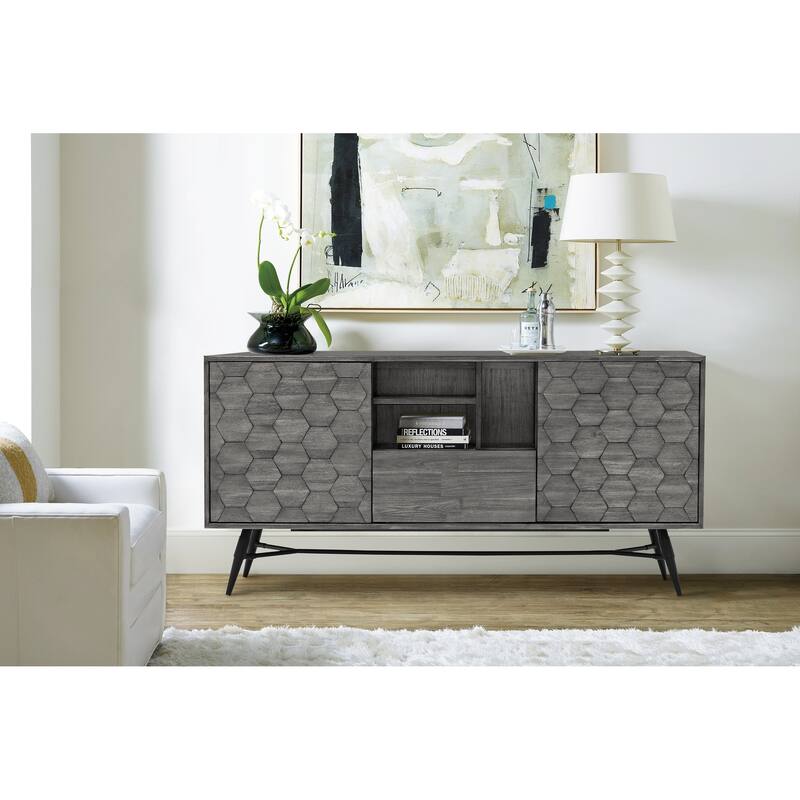 Makena Sideboard Buffet in Grey Acacia Wood