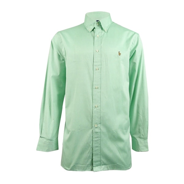 mint green ralph lauren shirt