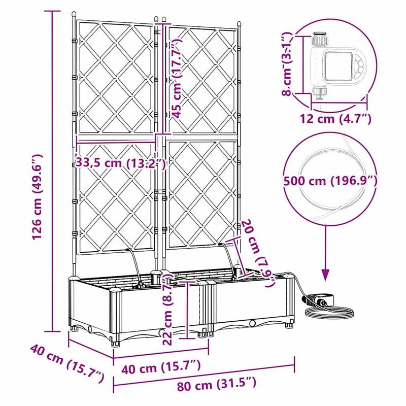 vidaXL Garden Planter