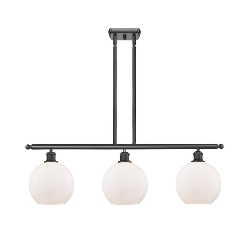 Innovations Lighting 516-3I-11-36 Athens Linear Athens 3 Light 36" - Oil Rubbed Bronze / Matte White