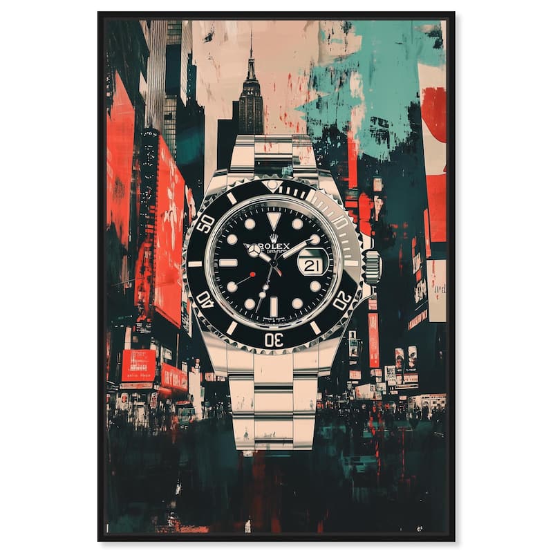 Cityscape Watch Canvas by Art Remedy - Black - 20" x 30"