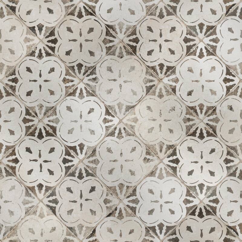 Merola Tile Kings Aurora Nero 17-5/8" x 17-5/8" Ceramic Floor and Wall Tile