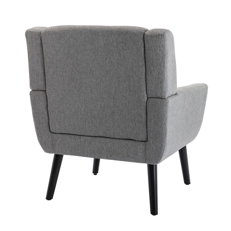 Linen Accent Chair Modern Living Room Lounge Arm Chairs