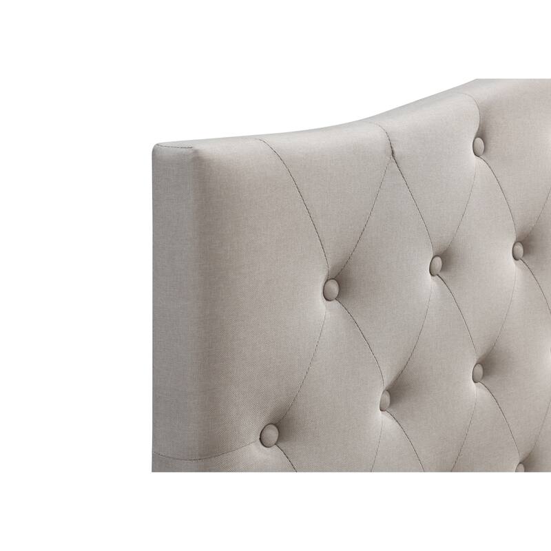 Grace by Ovis Upholstered Button-tufted Platform Bed Frame